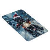 Magnet Flexible Affenpinscher Chien équitation Moto Noël (Côté Droit)