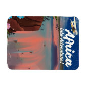 Magnet Flexible Affiche d'aventure de cascade africaine (Horizontal)