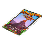 Magnet Flexible Affiche d'aventure du volcan Mayon Philippines (Côté Gauche)