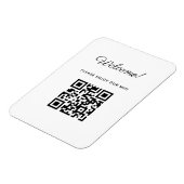 Magnet Flexible Affiche de bienvenue WIFI avec code QR (Côté Gauche)