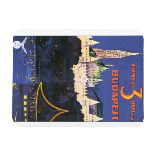 Magnet Flexible Affiche de Budapest (Horizontal)