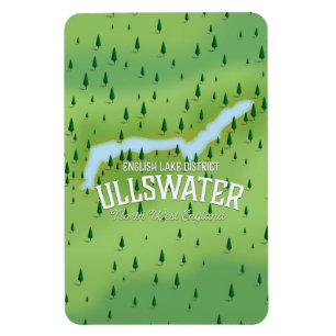 Magnet Flexible Affiche de carte de voyage du lac Ullswater distri