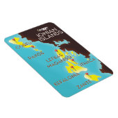 Magnet Flexible Affiche de carte des îles Ioniennes. (Côté Droit)