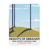 Magnet Flexible Affiche de chemin de fer Heights of Abraham Peak D (Vertical)