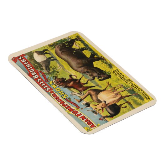 Magnet Flexible Affiche de cirque pour Adam Forepaugh & Sells Brot (Côté Droit)