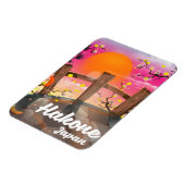 Magnet Flexible Affiche de fleurs de Hakone japon. (Côté Gauche)