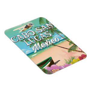 Magnet Flexible Affiche de la plage de Cabo San Lucas au Mexique