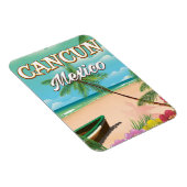 Magnet Flexible Affiche de la plage de Cancun Mexique (Côté Droit)