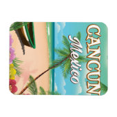 Magnet Flexible Affiche de la plage de Cancun Mexique (Horizontal)