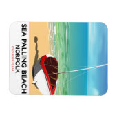 Magnet Flexible Affiche de la plage de Sea Palling Norfolk (Horizontal)