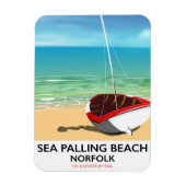 Magnet Flexible Affiche de la plage de Sea Palling Norfolk (Vertical)