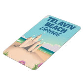 Magnet Flexible Affiche de la plage de Tel Aviv Israël (Côté Gauche)