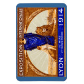 Magnet Flexible Affiche de l'Exposition Internationale de Lyon 191 (Vertical)