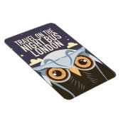 Magnet Flexible Affiche de l'Hibou de Londres. (Côté Droit)