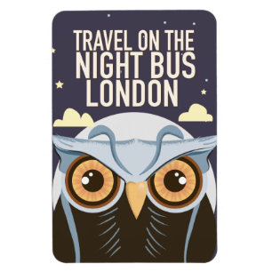 Magnet Flexible Affiche de l'Hibou de Londres.