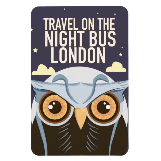 Magnet Flexible Affiche de l'Hibou de Londres. (Vertical)