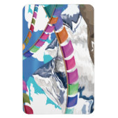 Magnet Flexible Affiche de l'Himalaya de voyage de drapeaux de (Vertical)