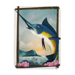 Magnet Flexible Affiche de pêche