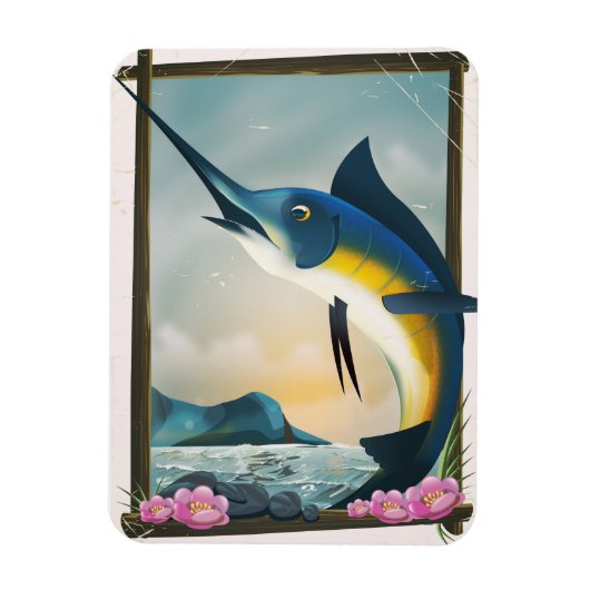 Magnet Flexible Affiche de pêche (Vertical)