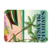 Magnet Flexible Affiche de plage de Sayulita Mexico (Horizontal)