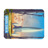 Magnet Flexible Affiche de science-fiction Ross 128 B (Horizontal)