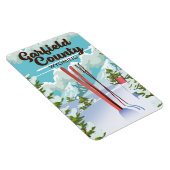 Magnet Flexible Affiche de ski du comté de Garfield Wyoming (Côté Droit)