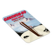 Magnet Flexible Affiche de ski Gangwon do Corée (Côté Droit)