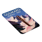 Magnet Flexible Affiche de ski Gulmarg Kashmiri Inde (Côté Droit)
