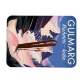 Magnet Flexible Affiche de ski Gulmarg Kashmiri Inde (Horizontal)