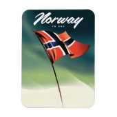 Magnet Flexible Affiche de ski Norvège (Vertical)