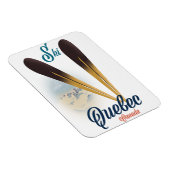 Magnet Flexible affiche de ski Québec Canada (Côté Droit)