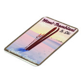 Magnet Flexible Affiche de ski Québec Mont-Tremblant. (Côté Gauche)