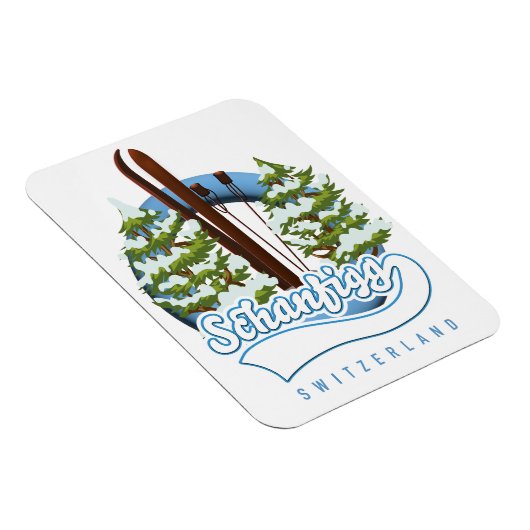 Magnet Flexible Affiche de ski Schanfigg Suisse (Côté Droit)