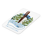 Magnet Flexible Affiche de ski Schanfigg Suisse (Côté Gauche)