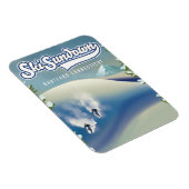 Magnet Flexible Affiche de ski Sundown Hartford Connecticut (Côté Droit)