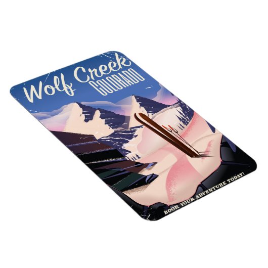 Magnet Flexible Affiche de ski Wolf Creek Colorado (Côté Droit)