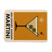Magnet Flexible Affiche de style milieu du siècle moderne Martini (Horizontal)