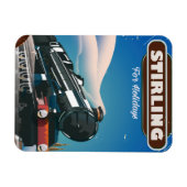 Magnet Flexible Affiche de train vintage Stirling Écosse. (Horizontal)