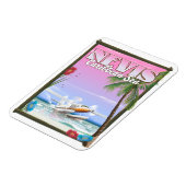 Magnet Flexible Affiche de vacances à Niévès. (Côté Gauche)