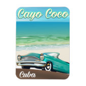 Magnet Flexible Affiche de vacances cubaines à Cayo Coco (Vertical)