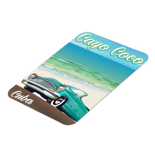 Magnet Flexible Affiche de vacances cubaines à Cayo Coco (Côté Gauche)