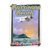 Magnet Flexible Affiche de vacances de Barricane Beach, Devon (Vertical)