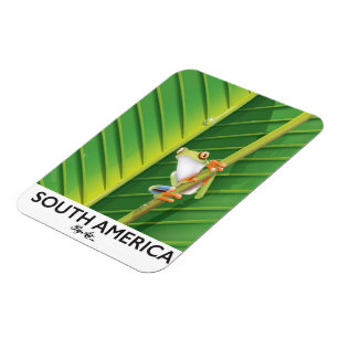 Magnet Flexible Affiche de vacances de la grenouille arboricole d'
