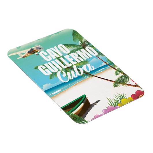 Magnet Flexible Affiche de vacances de plage à Cayo Guillermo (Côté Droit)