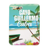 Magnet Flexible Affiche de vacances de plage à Cayo Guillermo (Vertical)