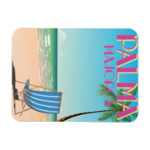 Magnet Flexible Affiche de vacances de plage à Palma Majorque (Horizontal)