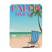 Magnet Flexible Affiche de vacances de plage à Palma Majorque (Vertical)