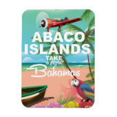 Magnet Flexible Affiche de vacances des îles Abaco (Vertical)