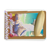 Magnet Flexible Affiche de vacances du dirigeable du mont Assinibo (Horizontal)