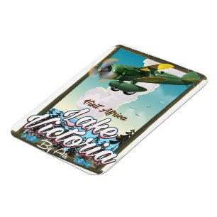 Magnet Flexible Affiche de vacances du lac Victoria Afrique